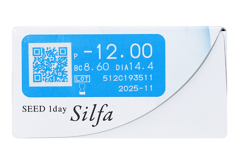 ワンデーシルファ(2箱セット) ワンデーシルファ(2箱セット) レンズデータ