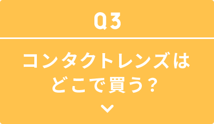 コンタクトレンズはどこで買う？