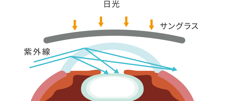 サングラスだけだと・・・