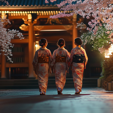 夜の街並み